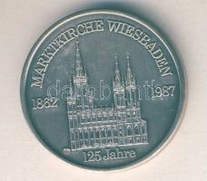 NSZK 1987. "Marktkirche - Wiesbaden" antikolt ffm emlékérem T:1