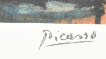 Pablo Picasso (1881-1973): Akt. Ofszet litográfia, papír. Sorszámozott 100/200.Jelzett a nyomaton. T...