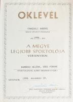 cca 1960-1990 Fancsali András atléta, hosszútávfutó vegyes iratai: fotók, meghívók, műsorfüzetek, ed...