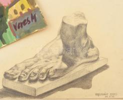 Veres Mihály (1937-1997) szegedi festőművész, grafikus össz. 82 db műve. Vegyes technika (akvarell, ...