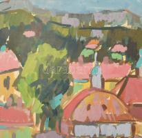 Veres Mihály (1937-1997) szegedi festőművész, grafikus össz. 82 db műve. Vegyes technika (akvarell, ...