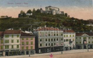 Gorizia with shops of G. Fonzari, Leopoldo Forlani and Valentino Venuti