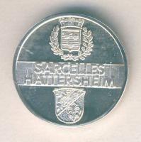 NSZK 1987. "Sarcelles Hattersheim" Ag 11,1g emlékérem T:PP