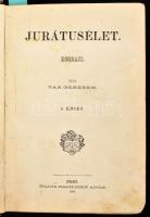 Vas Gereben: Jurátusélet. Korrajz. I-II. kötet. [Egybekötve.] Pest, 1866, Hartleben, 172+2+173 p. Első kiadás. Átkötött félvászon-kötés, kopott borítóval, sérült gerinccel, egy-két foltos lappal.