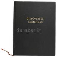 Újszövetségi Szentírás a Vulgata szerint. Káldi György S. J. fordítása nyomán, tekintettel az eredeti szövegre. Bp., 1928, Palladis Rt., 319+(1) p. + 20 t. Egészoldalas, fekete-fehér reprodukciókkal illusztrálva. Aranyozott egészvászon-kötésben, helyenként kissé foltos lapokkal, 30x23,5 cm.