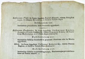 1822 Die 17-a Januarii 1822. Referente Horváth. In causa appellata Franciscae Hadvig, contra Antoniu...