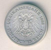 Németország DN "I. Vilmos császár" ffm emlékérem tanúsítvánnyal T:1