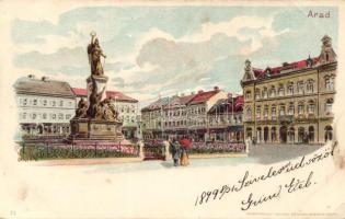 1899 Arad with Statue of Liberty litho (EK)