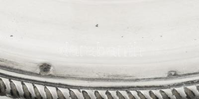 Ezüst (Ag) tálca XX. sz eleje, Dianás jelzéssel, T mesterjeggyel. Össz 1060 g 48x35 cm