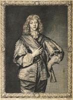 Pierre Lombart (1612/13-1681) metszése, Anthony van Dyck (199-1641) után: Philippus Comes Pembrokiae (Philip Herbert, 4th Earl of Pembroke.). Rézmetszet, papír, jelzett a metszeten, körbevágott.