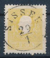 1858 2kr IIa. sárga, centrált / centered, "SISSEK" Certificate: Ferchenbauer