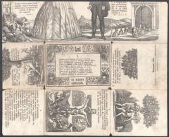 1888 "Levél nekem, neked és minden embernek". Kihajtható, illusztrált, verses "mement...