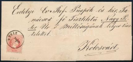 1869 5kr levélen / on cover 