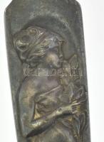 Szecessziós, antik fém szivarvágó, 13,5 cm