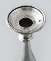 Ezüst (Ag) gyertyatartó pár. Dianás jelzéssel, PD mesterjeggyel XIX. sz. vége 400 g, m: 24 cm