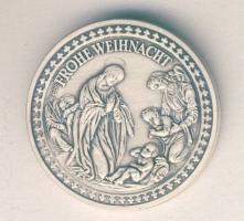 NSZK 1986. "Boldog karácsonyt!" Ag 20,1g emlékérem T:1