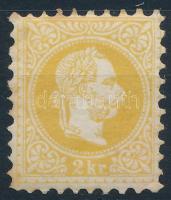 1867 2kr sárga / yellow (ANK EUR 160,-) (rozsda / stain)