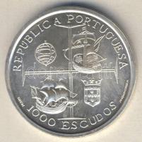 Portugália 1998. 1000Esc Ag "I. Mánuel király, hajók" T:BU