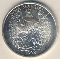 Portugália 1998. 1000Esc Ag "I. Mánuel király, hajók" T:BU