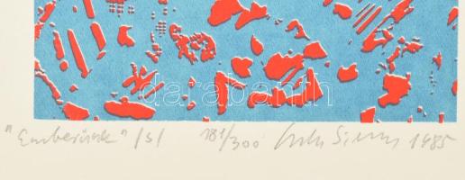 In memoriam Stettner Béla. 15 db grafikát tartalmazó mappa Stefanovits Péter, Csorba-Simon, Rozanits...