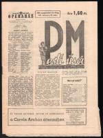 cca 1960 Vegyes opera műsor és prospektus tétel