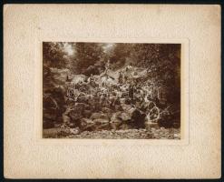 cca 1900 2 db túra fotó a Tátrából kartonon 25x20 cm