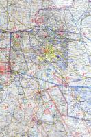 2019 Magyarország légiforgalmi térkép készítette a HM nonprofit kft ICAD 1:500 000 95x75 cm