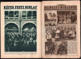 cca 1930 A Képes Pesti Hírlap melléklet 23 db Horthy Miklóst szerepeltető száma