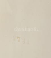 Azonosítatlan tornyos jelzéssel: Díszváza, figurális ábrázolással Fajansz, jelzett, formaszámos. 42 ...