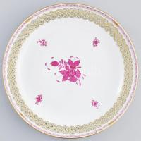 Herendi Apponyi mintás áttört nagy méretű tál. Kézzel festett, jelzett, hibátlan 35 cm