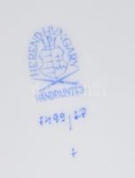 Herendi Apponyi mintás áttört nagy méretű tál. Kézzel festett, jelzett, hibátlan 35 cm