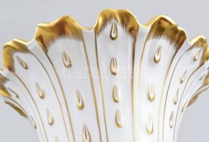 Herendi PBR rózsa mintás nagy méretű váza . Kézzel festett, jelzett, hibátlan 36 cm