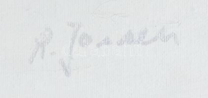 JOrdelli jelzéssel: virág csendélet .Olaj, vászon, jelzett 40x55 cm Keretben