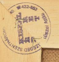 Stéhlik János (1942-2021): Őszi szántás Olaj, farost, jelzett. Fakeretben, 40x30 cm