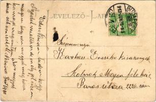 1913 Szob, Lujza intézet. Zoller József kiadása (vágott / cut)