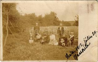 1912 Szék, Székakna, Sic; családi fotó / family photo (ragasztónyom / glue marks)