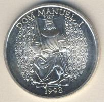 Portugália 1998. 1000Esc Ag "I. Mánuel király, hajók" T:BU