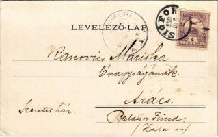 1900 Siófok, Hullám szálloda. Hirsch Mór kiadása (EK)