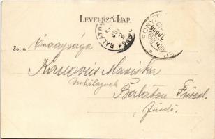 1900 Fonyód, fürdőtelep, móló. Gerő Zsigmond kiadása (EK)