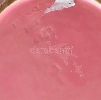 Zsolnay rózsaszín edényke. cca 1870 benyomott jelzéssel. apró hajszálrepedésekkel d: 10 cm