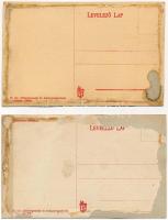 Lőcse, Levoca; Városháza tanácsterme, tornác / town hall - 2 db régi képeslap / 2 pre-1945 postcards