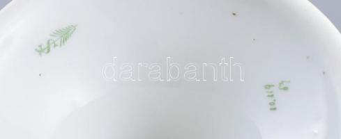 Schlagenwald szecessziós porcelán kínáló Matricás, jelzett, minimális kopással d: 24 cm