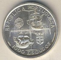 Portugália 1998. 1000Esc Ag "I. Mánuel király, hajók" T:BU
