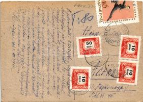 1963 Székesfehérvár, utca. Kézzel festett, művész aláírásával (14,6 x 10,3 cm)