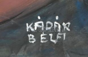 Kádár Béla jelzéssel: Anya gyermekével. Olaj, papír, lapszéli szakadással, 80x63 cm