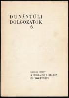 Sarosácz György: A mohácsi kerámia és története. Dunántúli Dolgozatok 6. Pécs, 1972, Janus Pannonius Múzeum, 121 p. Szövegközi és egészoldalas, fekete-fehér képekkel illusztrálva. Kiadói papírkötés, minimálisan kopott, foltos borítóval. Megjelent 1000 példányban.