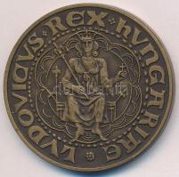 Tóth Sándor (1933-2019) 1986. "Debrecen 625 éve város - Nagy Lajos" kétoldalas bronz emlék...