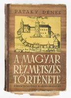 Pataky Dénes: A magyar rézmetszés története. A XVI. századtól 1850-ig. Bp., 1951, Közoktatásügyi Kiadóvállalat, 415 p. Első kiadás. Gazdag fekete-fehér képanyaggal illusztrált. Kiadói félvászon-kötés, kissé kopott, sérült gerinccel. Benne Nemeskúti Rexa Dezső (1872-1964) irodalomtörténész, levéltáros, helytörténész, nyelvész, író autográf javításaival, kiegészítéseivel, betoldásaival, pótlásaival (külön lapokon).