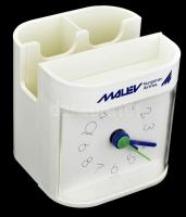 Malév irattartós óra, dobozában, 10x10x10 cm