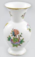 Herendi Viktória mintás váza. Kézzel festett, jelzett, hibátlan 21 cm